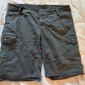 Kuhl women's dark gray Cargo Shorts - size 16 cotton